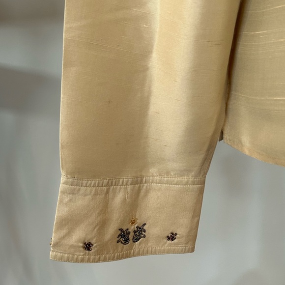 Liz Claiborne Raw Silk Shirt - Picture 5 of 5